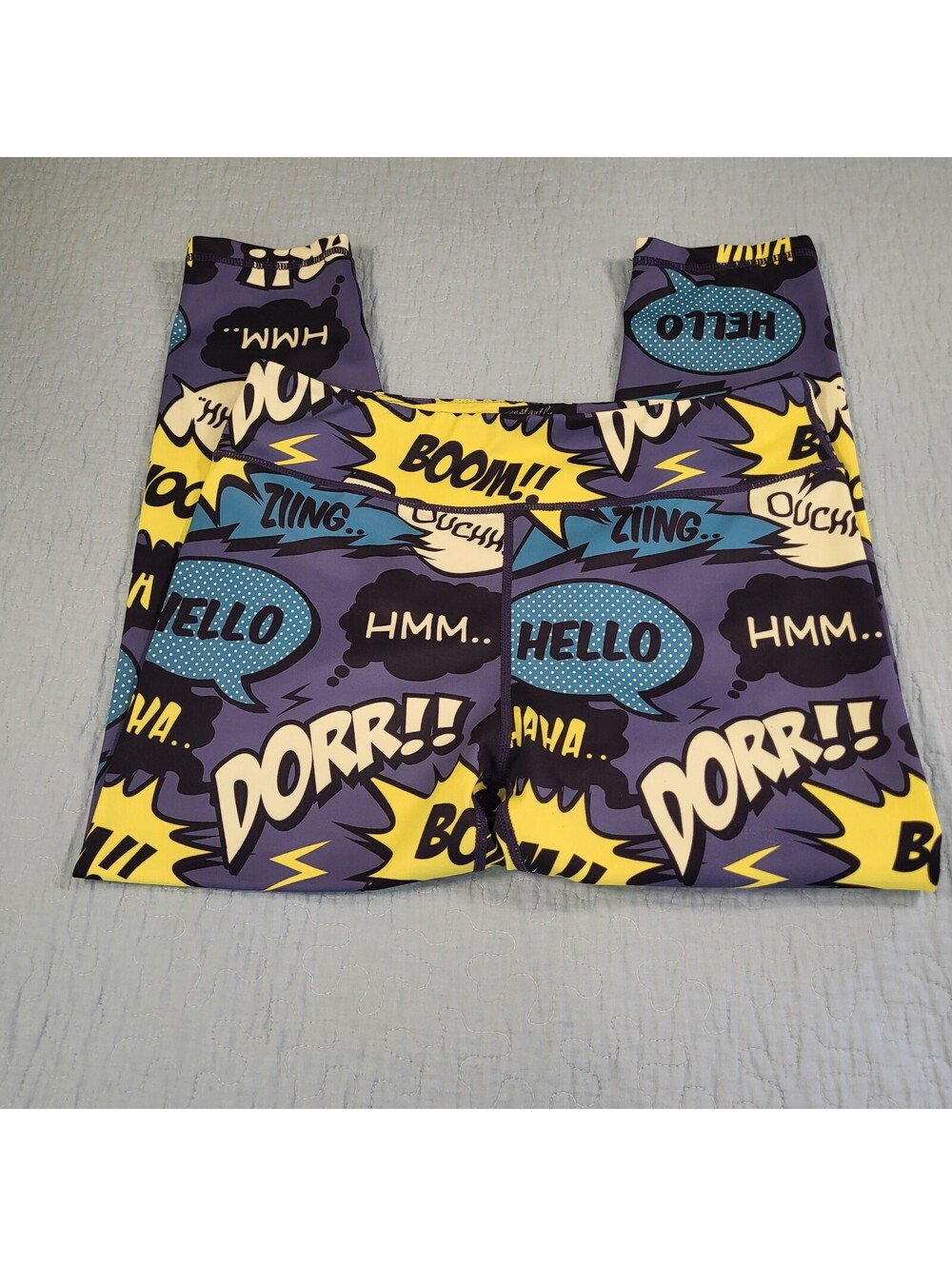 Constantly Varied Gear Women's Lg Comic Book "BOOM!" Print Athletic Leggings
